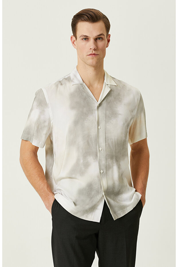 Vizon Desenli Gömlek - 1