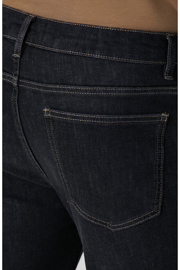 Antrasit Denim Pantolon - 5