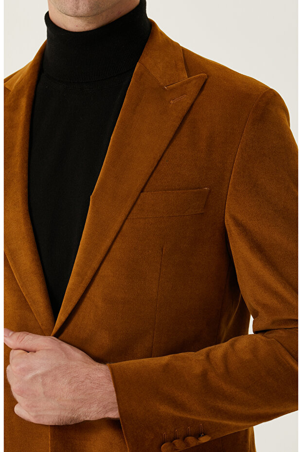 Camel Smokin Ceket - 6