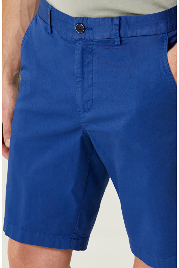 Saks Mavisi Şort - 4