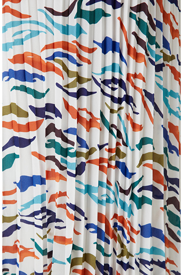 Ekru Desenli Etek - 4