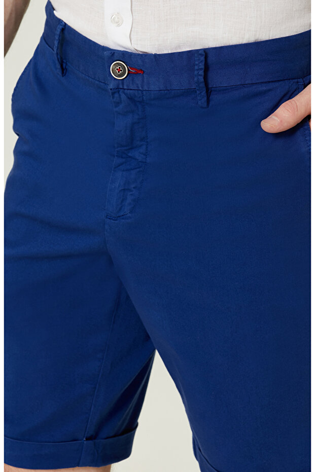 Normal Bel Saks Şort - 4