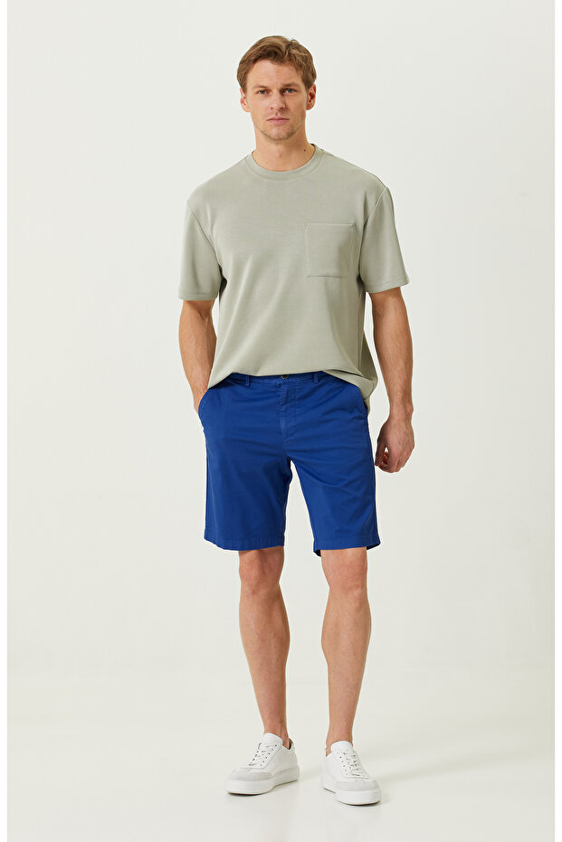 Saks Mavisi Şort - 1