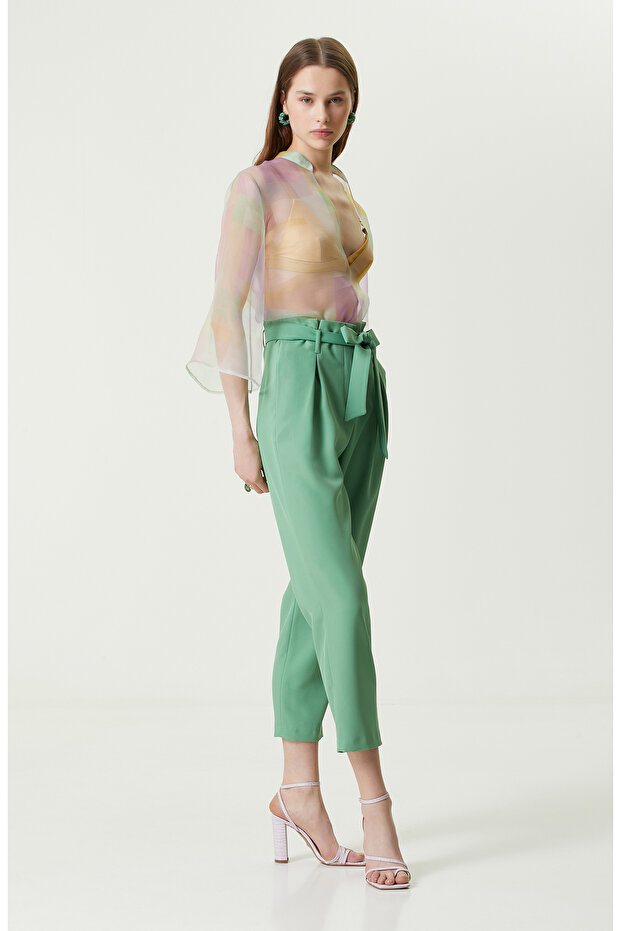 Mint Truvakar Kol Dik Yaka Bluz - 2