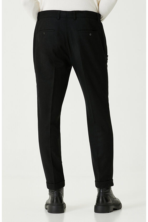 Siyah Yün Pantolon - 3