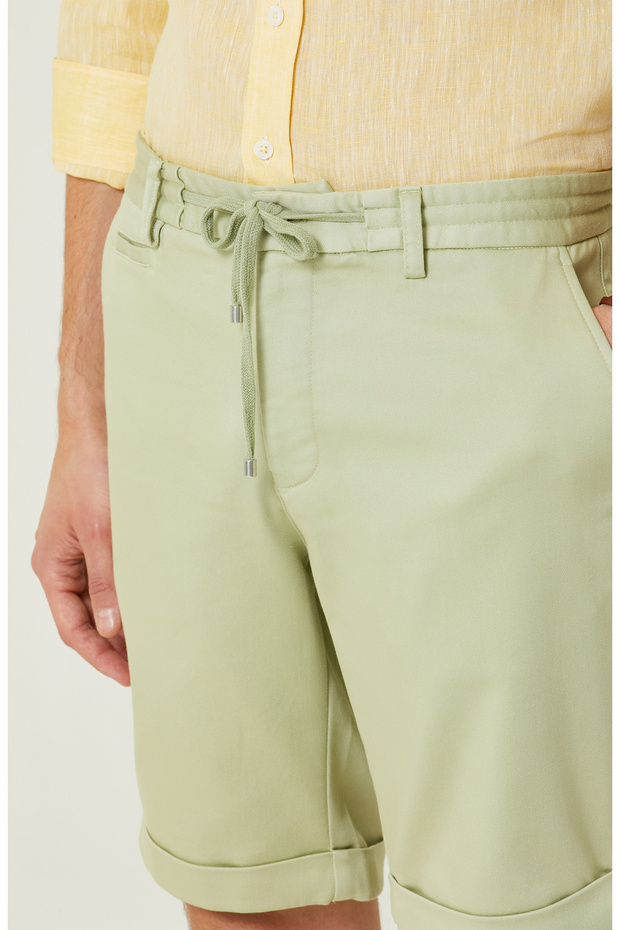 Yeşil Duble Paça Şort - 4