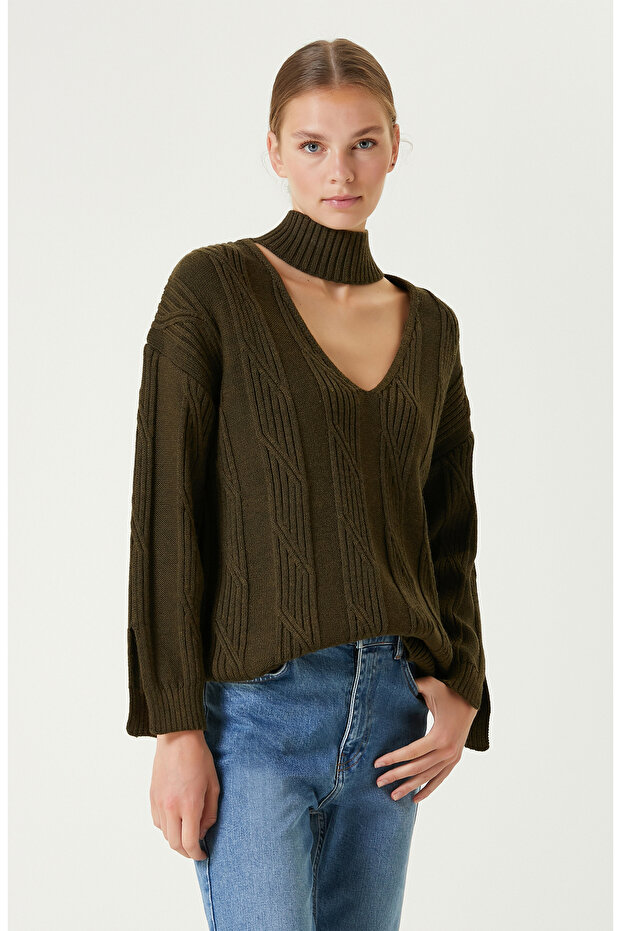 Haki Melanj Yün Kazak - 4