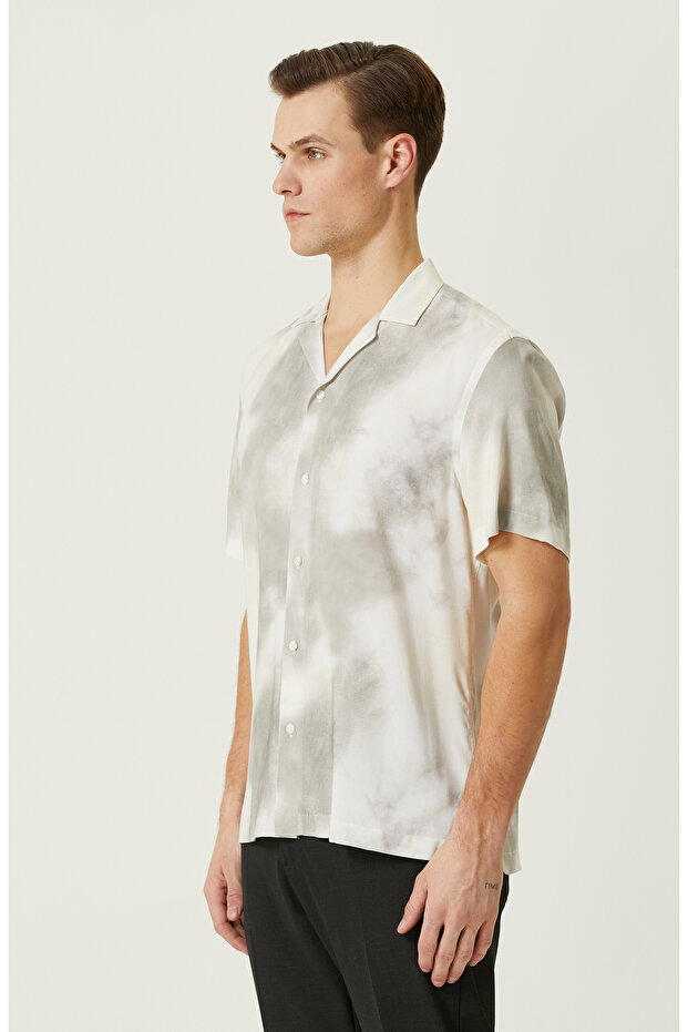 Vizon Desenli Gömlek - 4