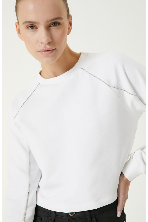 Kırık Beyaz Sweatshirt - 2