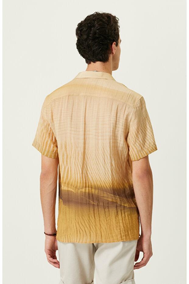 Safran Baskılı Gömlek - 4