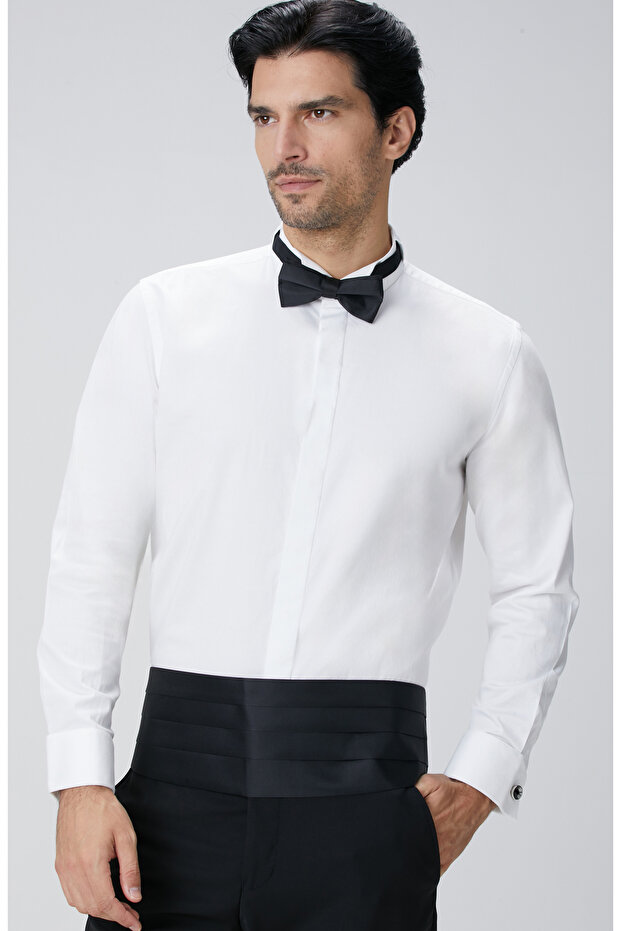 Beyaz Smokin Gömleği - 2