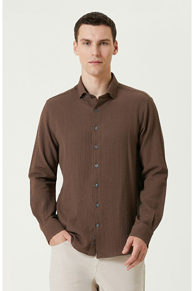 Vizon Gofre Gömlek - 1