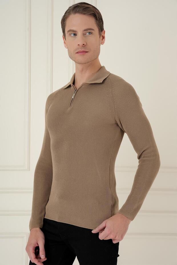 Tr 878 Triko Slim Fit Vizon Basic - 1