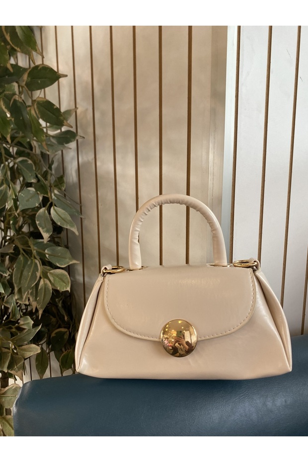 Kadın askılı krem mini - 1