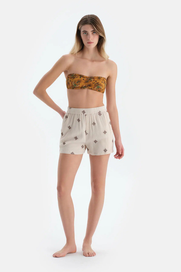 Ekru Şort - 1