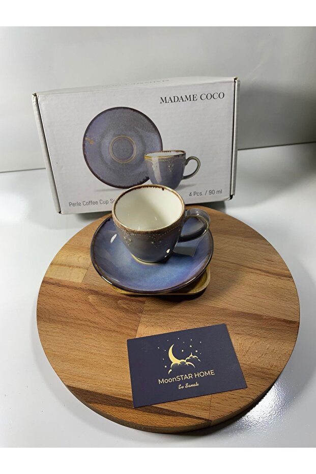 Perle 2 Kişilik Kahve Fincanı Takımı - Gri - 90 Ml - 3