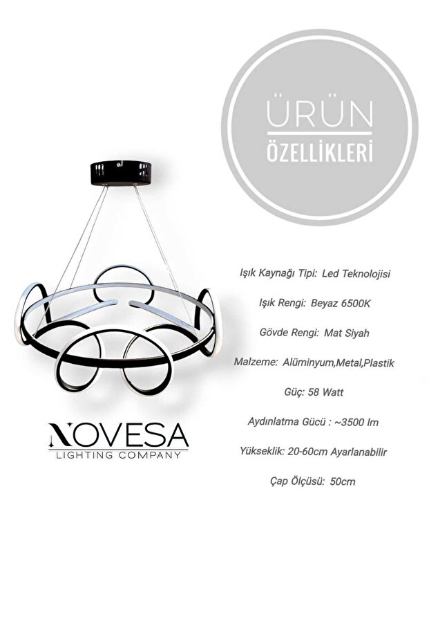 Modern Sarmal Led Avize - 4