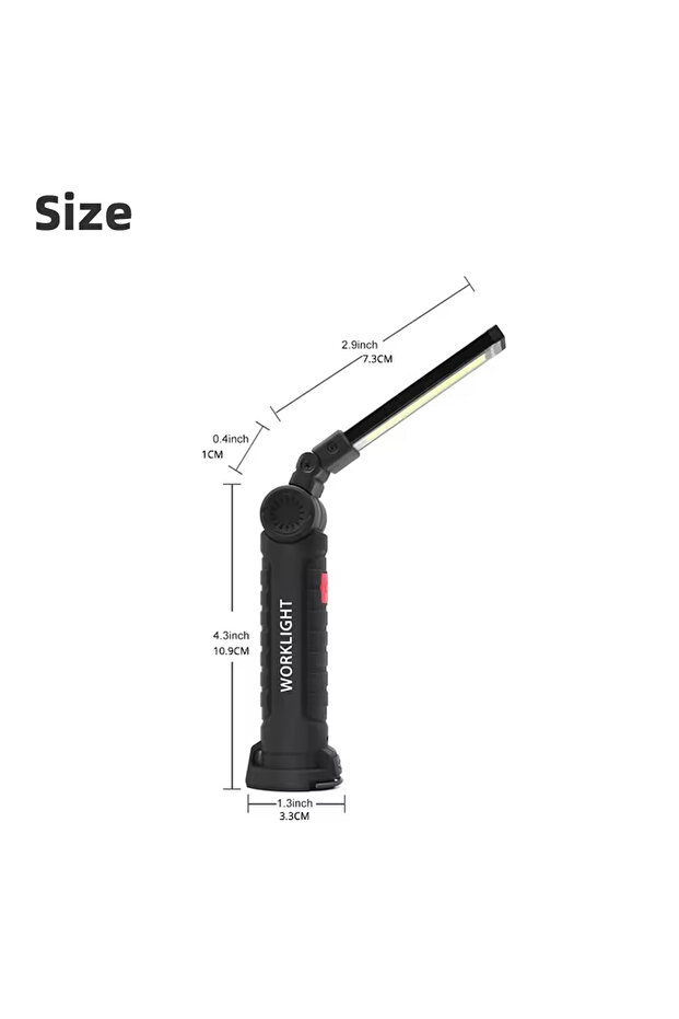 Package list Rechargeable Camping LED Flashlight Work Light with Magnet and Hook IP64 Waterproof 5 L - 2