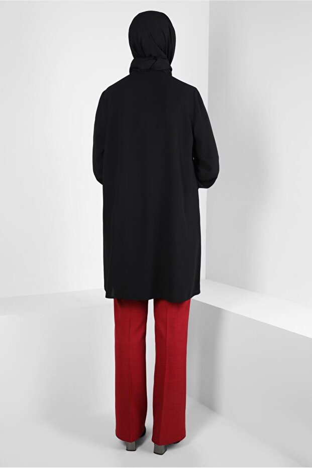 TAŞ DETAYLI KREP TUNİK 44145 - 3