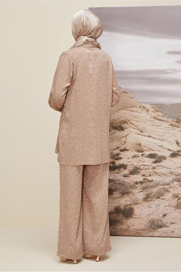 طقم بنطلون منقوش 45991 - 4