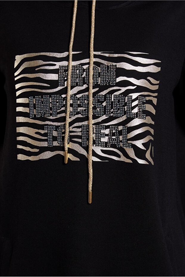 BASKILI EŞOFMAN TUNİK 45111 - 4