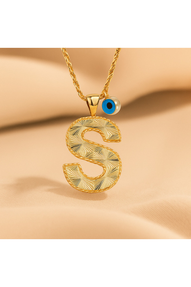 S Harfi Altın Kolye - 1