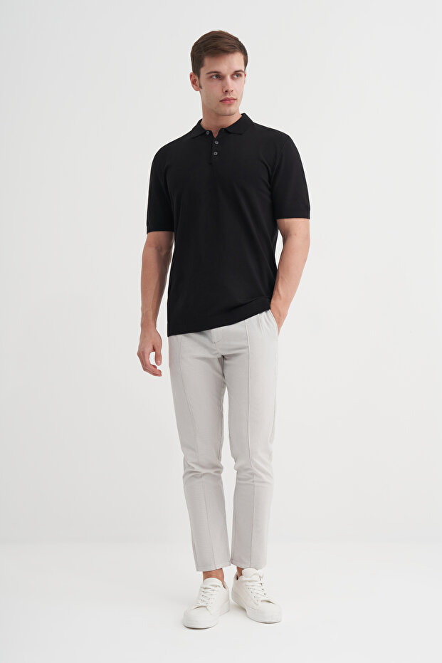 3038 Men's Polo Neck Knitwear