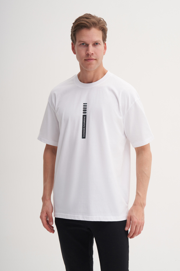 Men's Relax Fit Crew Neck Cotton T-Shirt 4095