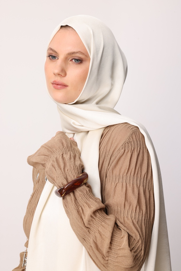 Taş Rengi Diamond Aura Şal - 7