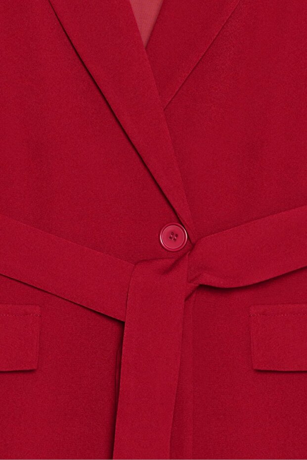 Red Belted Jacket - 3