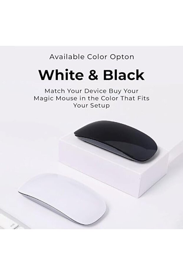 Magic Mouse - White Multi-Touch Surface Rechargeable Wireless Touch Scroll Optical Mouse - 8