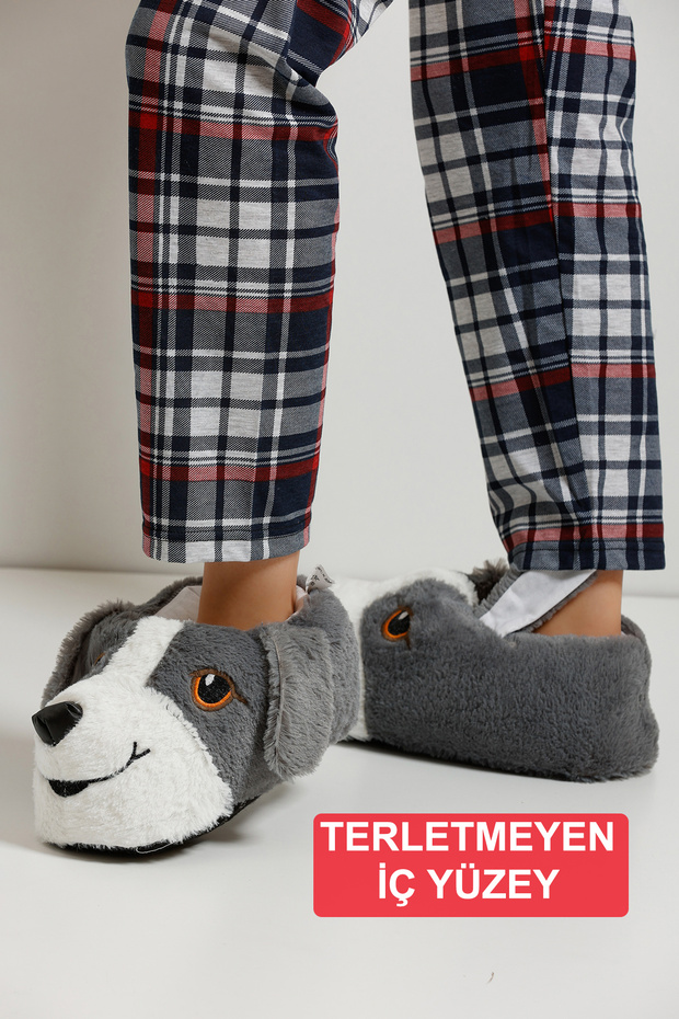 Yumuşak Taban Sevimli Köpek Panduf - 6