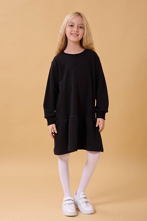Girl's Seasonal Dress Black