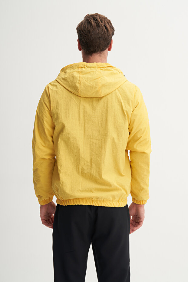 Basic Crinkle Kumaş Baharlık Regular Fit Mont - 3