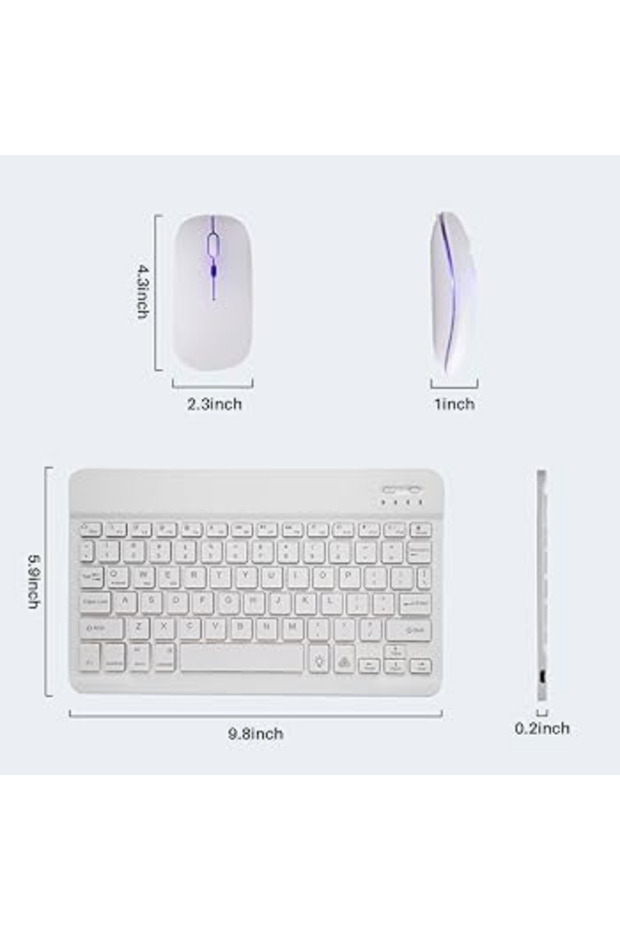 RGB Bluetooth Klavye Mouse Set - 2
