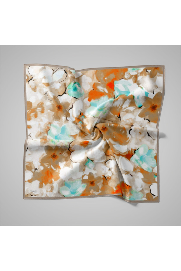 Eșarfă cu model natural - 1