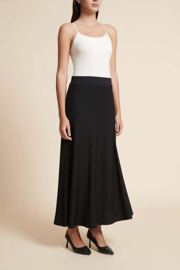 تنورة واسعة الساق - 5