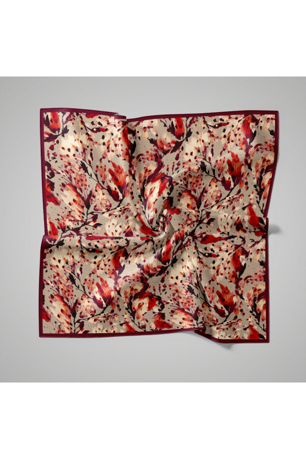 Natural Patterned Scarf - 1