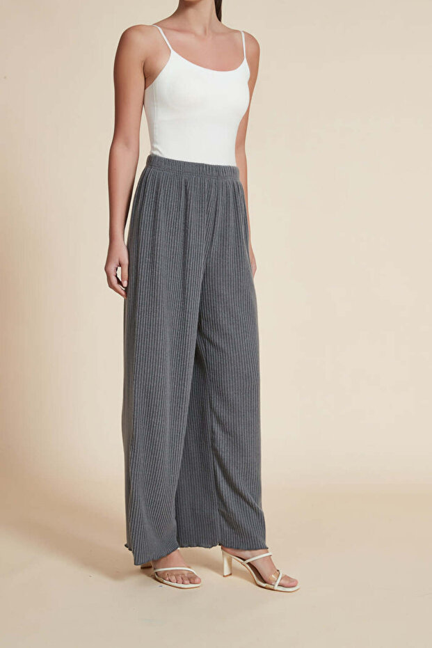 Solid Full Length Pants - 4