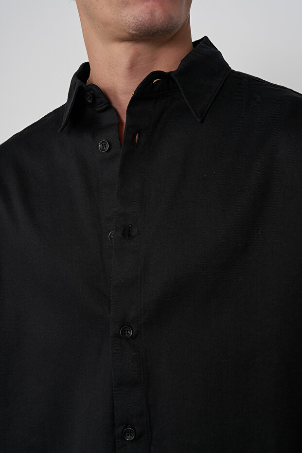 Dökümlü Basic Gömlek - 4