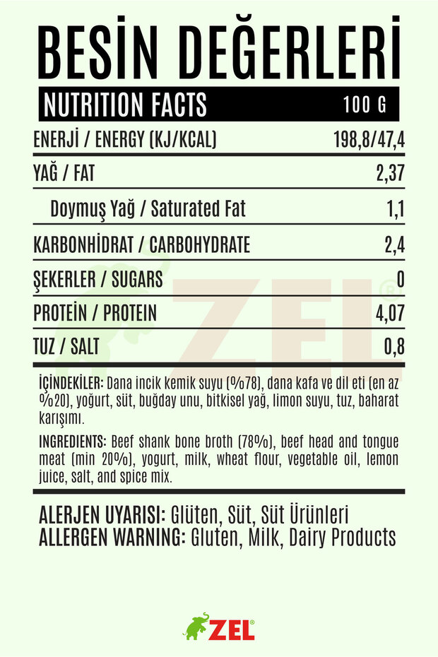 Kelle Paça Çorbası 480 Ml - Ilikli Kemik Suyundan - 6 Adet - 2