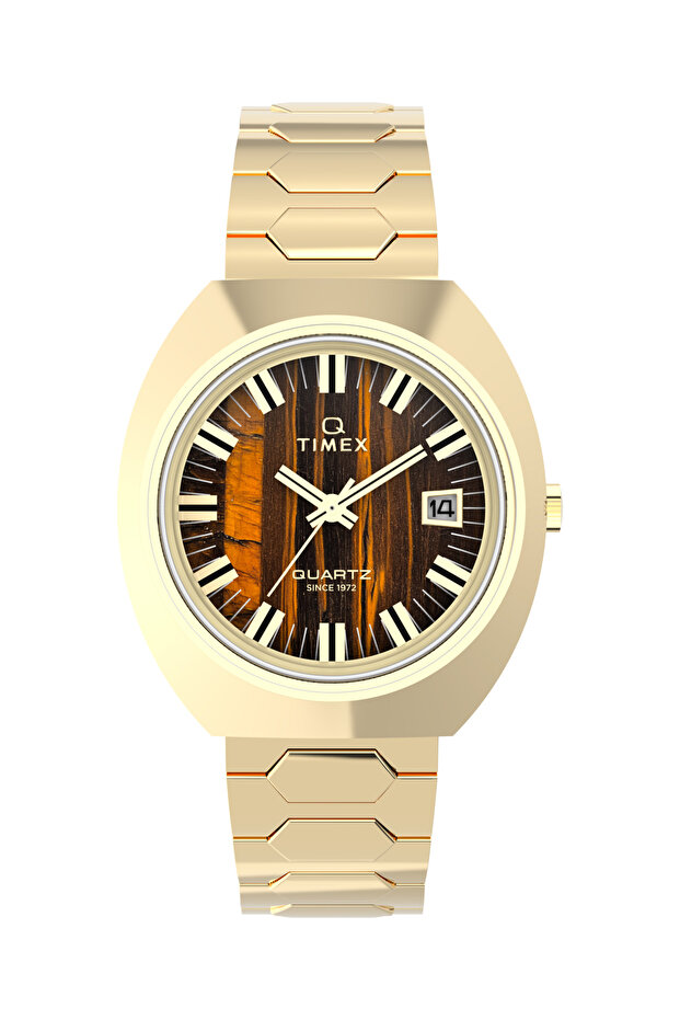 Q Timex® 1972 Time Machine Reissue 39mm Stainless Steel Bracelet Watch