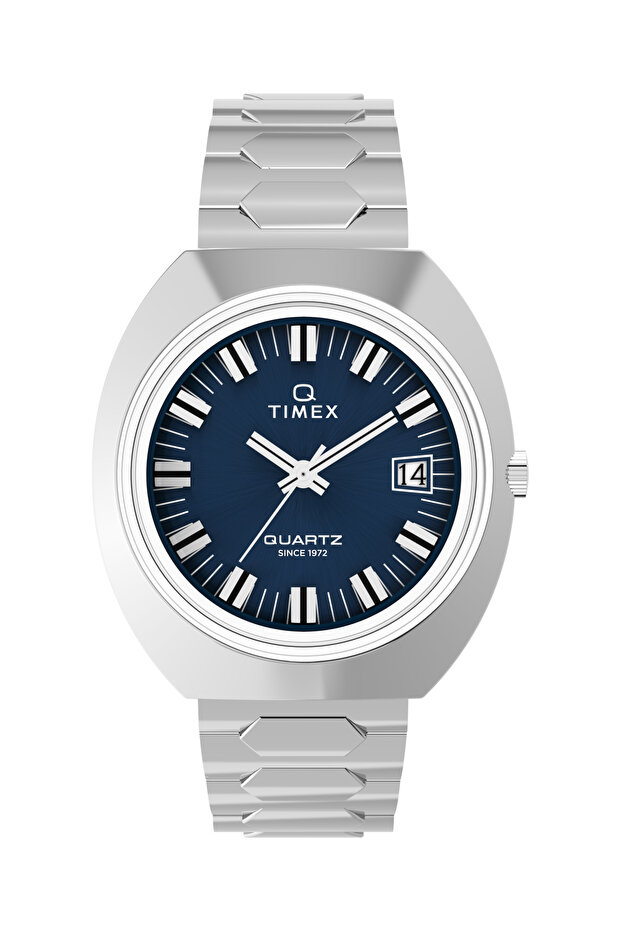 Q Timex® 1972 Time Machine Reissue 39mm Stainless Steel Bracelet Watch