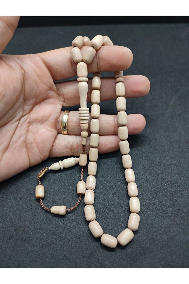 Başka Yerde Yok!!! İsmail Erol Usta Eseri İmzalı Halkalı İmame Fil Dişi Ağacı Sertifikalı 4015 - 4