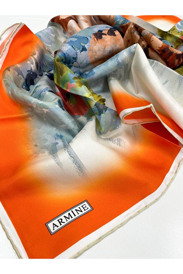 İpek Eşarp - 8949D-32 - Tivil - 1