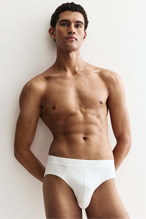 مجموعة من 3 سراويل داخلية قطنية - 1