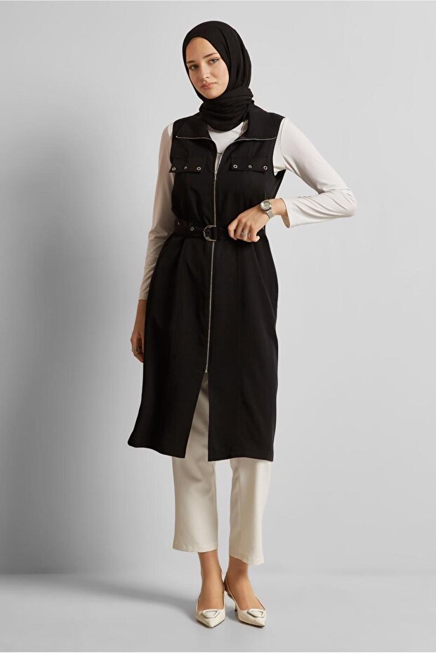Belted Lyocell Vest 45645