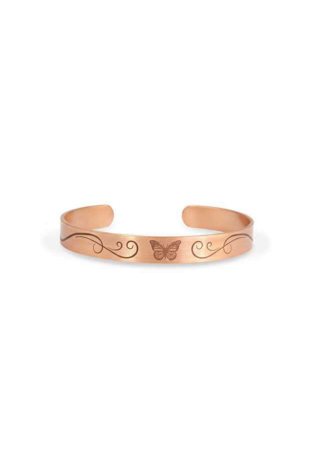 Butterfly Motif Copper Bracelet
