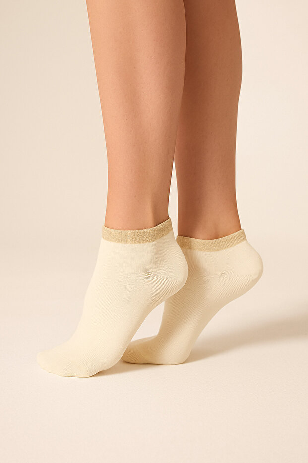 Women's Short Socks | Triple Package | Sim Detailed Ankle Socks