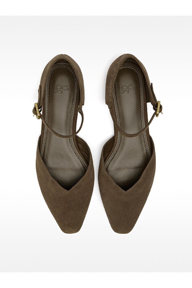 %100 Süet Deri Babet - 1